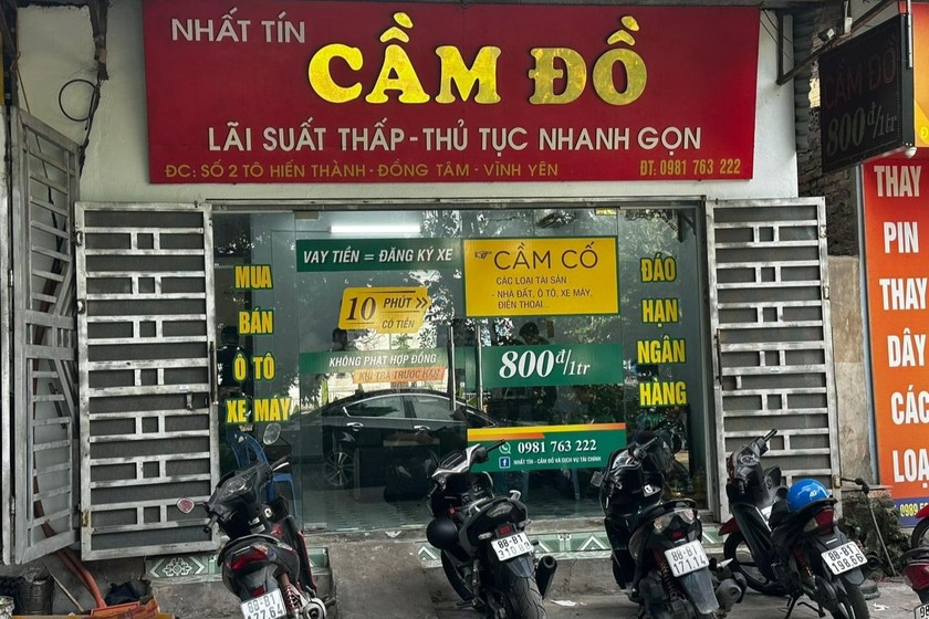 Lãi suất cầm đồ cho phép