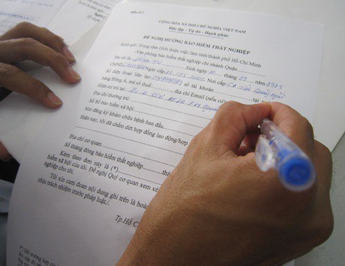 Đơn đề nghị xin hưởng trợ cấp thất nghiệp mới nhất 2021