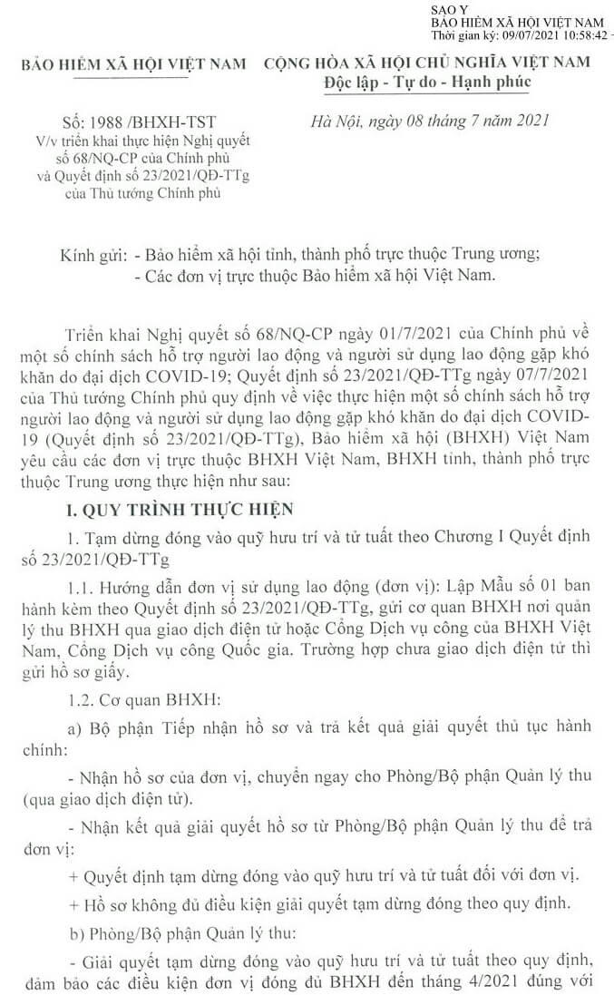 Cong van 1988 BHXH TST