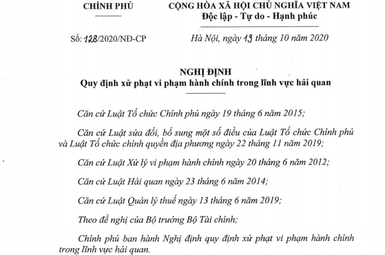 Nghị định 128/2020/NĐ-CP