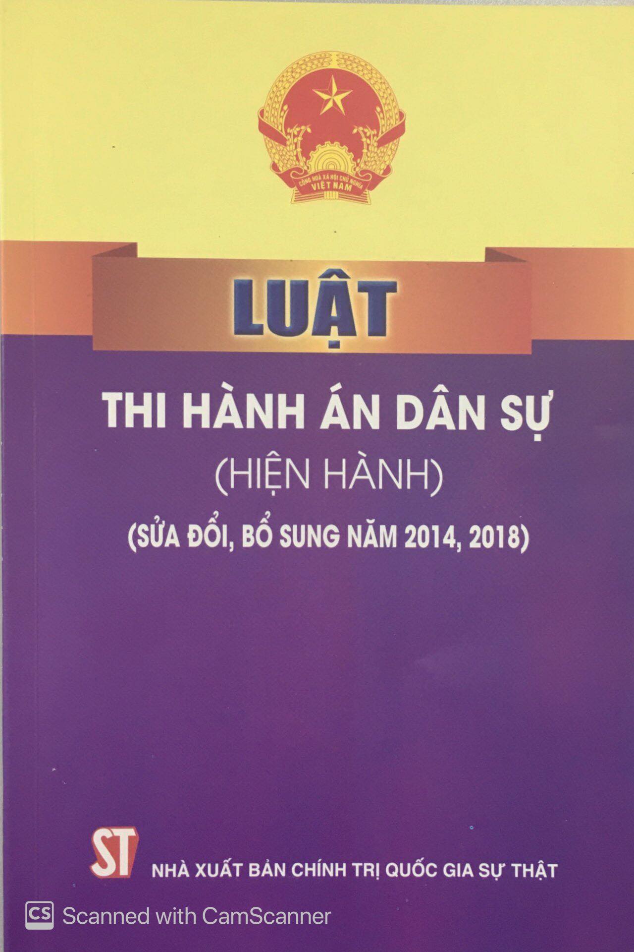 Luật Thi hành án dân sự sửa đổi 2014