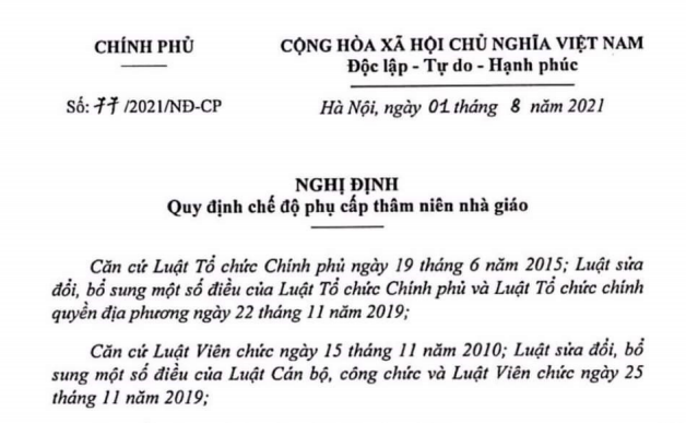 Nghị định 77/2021/NĐ-CP