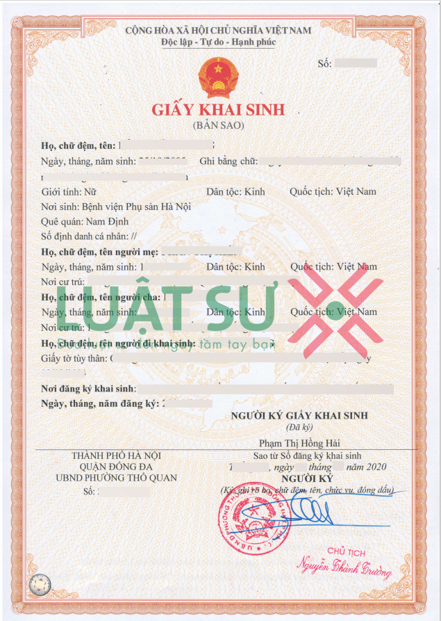 Giấy khai sinh
