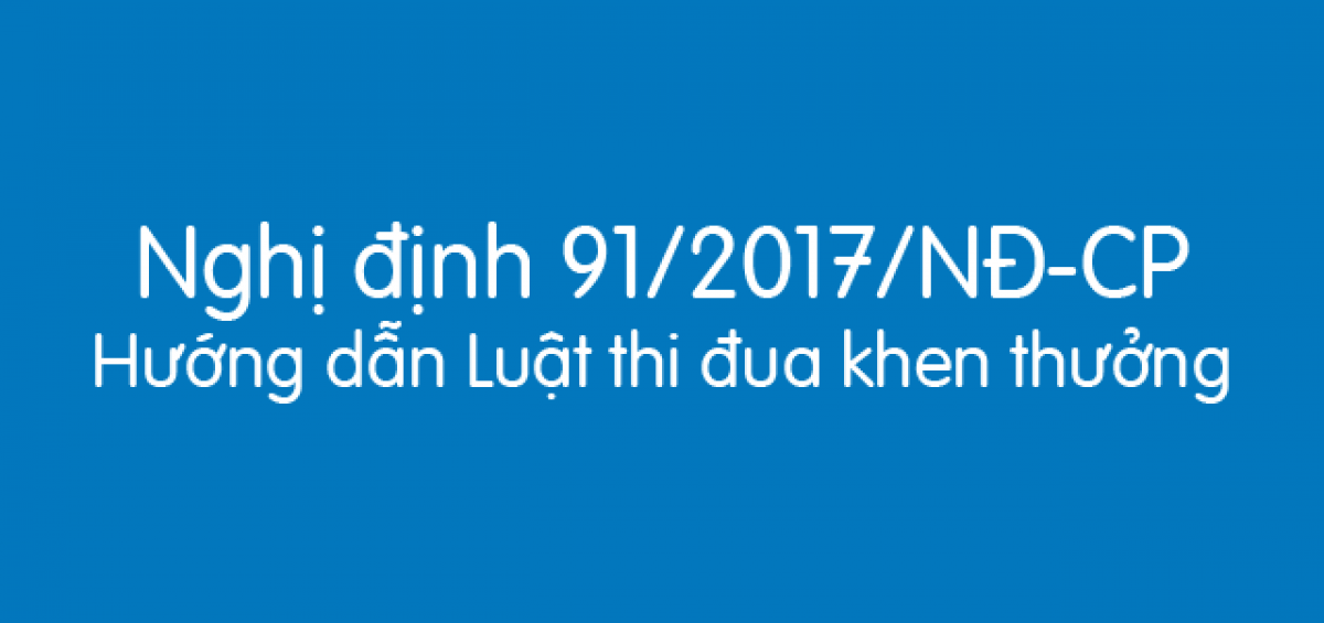 Nghị định 91/2017/NĐ-CP