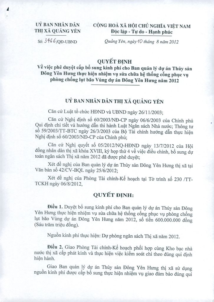 Quyết định 3466/QĐ-UBND năm 2017