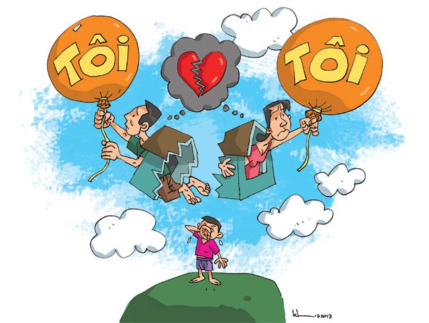 Cha mẹ có được nộp đơn ly hôn cho con bị tâm thần không ?