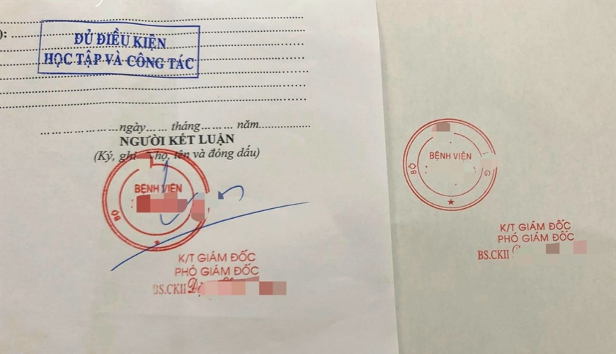 Bán giấy khám sức khỏe cho người khác bị xử lý thế nào ?