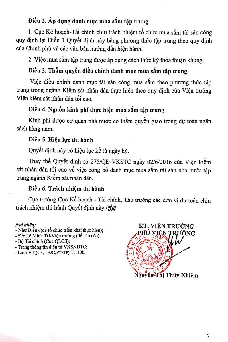 Quyết định 44/QĐ-VKSTC năm 2019 của Viện kiểm sát tối cao