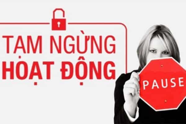 Hướng dẫn tạm ngừng kinh doanh qua mạng