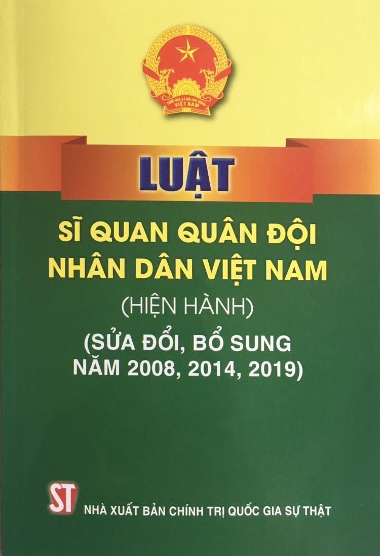 Văn bản hợp nhất 24/VBHN-VPQH Luật Sĩ quan Quân đội nhân dân Việt Nam