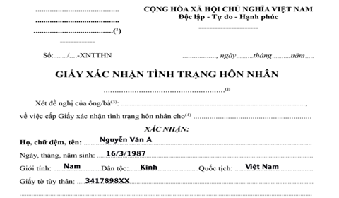 Mục đích sử dụng giấy xác nhận độc thân. Có được ủy quyền xin xác nhận tình trạng hôn nhân không? Thủ tục xin xác nhận hôn nhân thế nào?