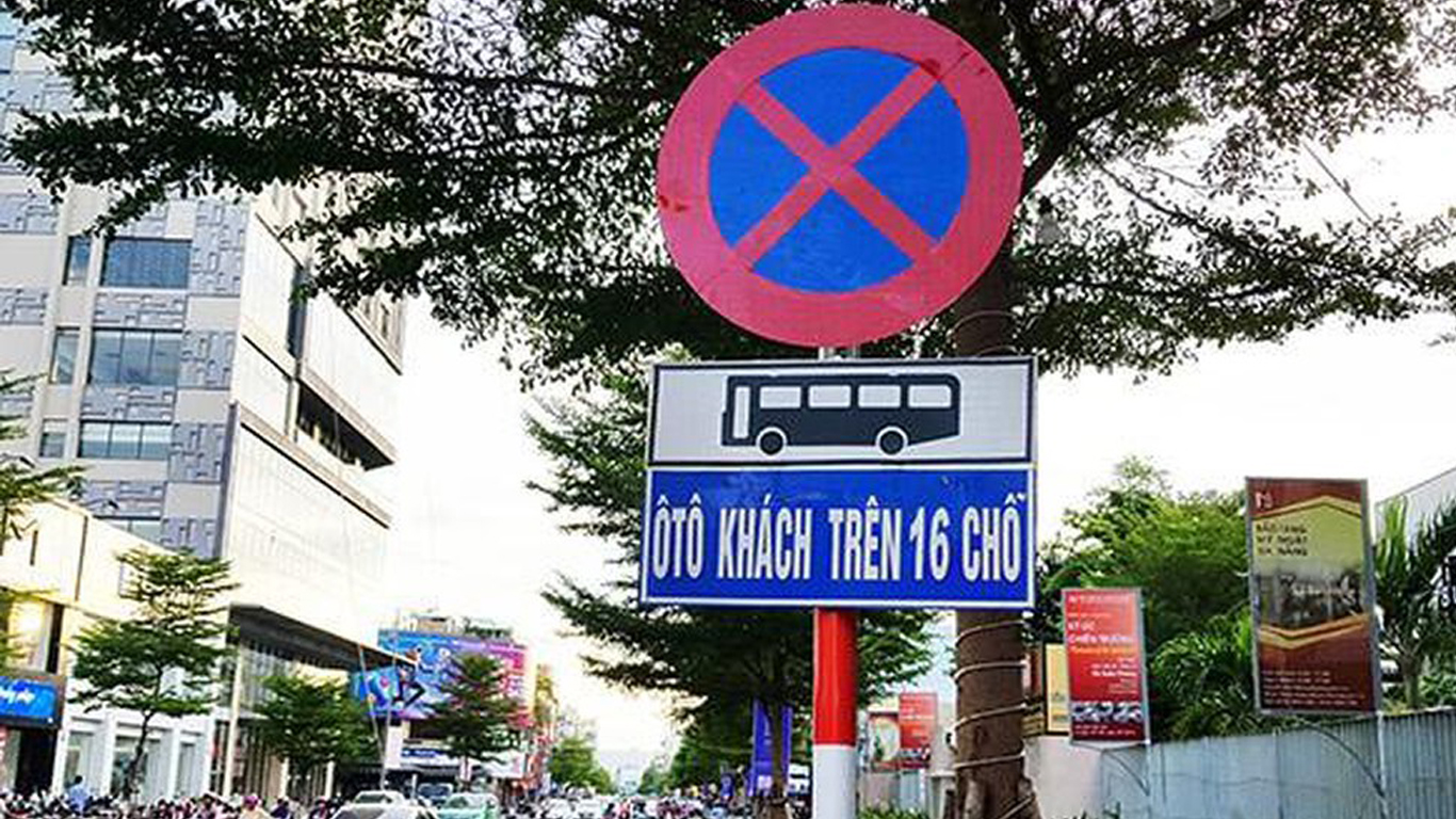 Biển báo cấm xe khách 16 chỗ