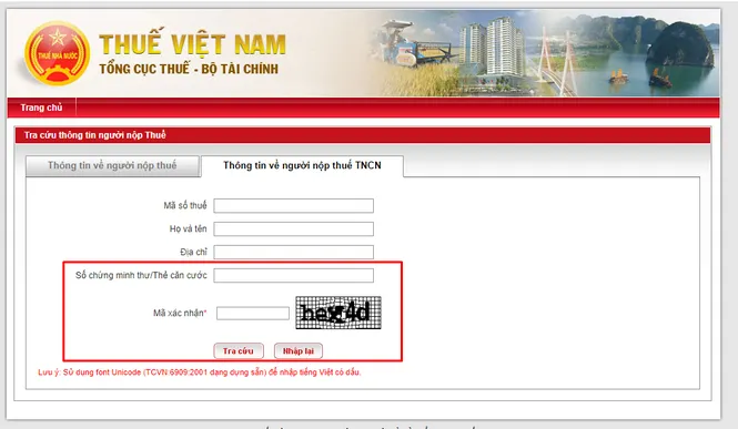 Mã số thuế cá nhân tra ở đâu?