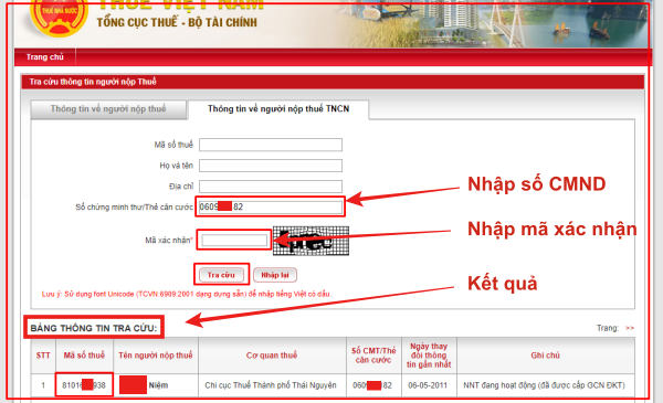 Quên mã số thuế cá nhân phải làm sao