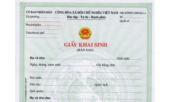 Làm lại giấy khai sinh cho con khi bị mất