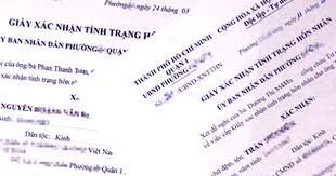 Mẫu giấy xác nhận tình trạng hôn nhân theo thông tư 04/2020