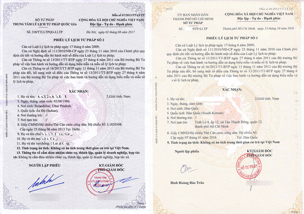 Thời gian xin lý lịch tư pháp mất bao lâu?