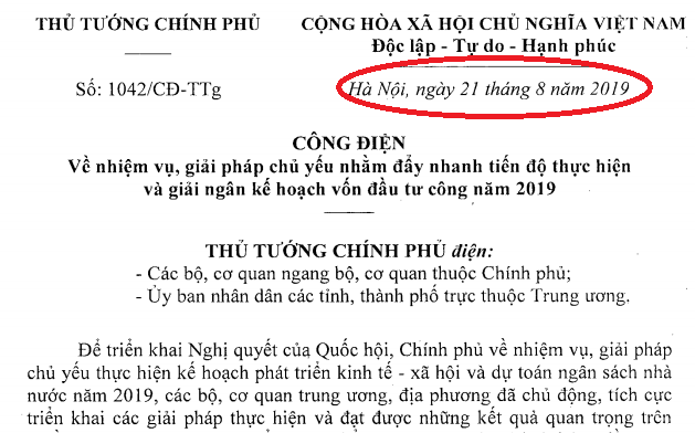 Mẫu văn bản hành chính sai thể thức