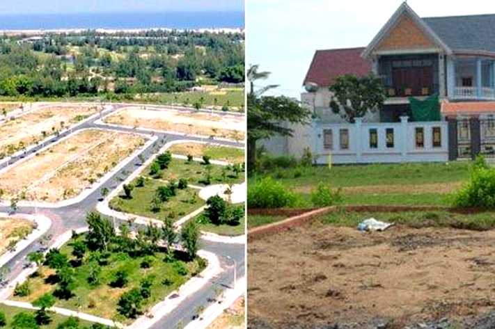 So sánh đất dự án và đất dân
