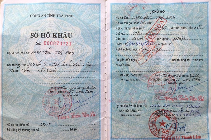 Bị xóa hộ khẩu làm lại thế nào?