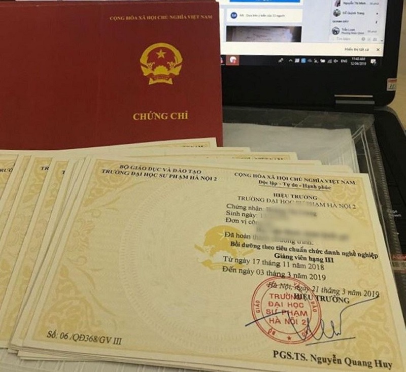 Cho người khác sử dụng văn bằng, chứng chỉ của mình bị phạt thế nào?