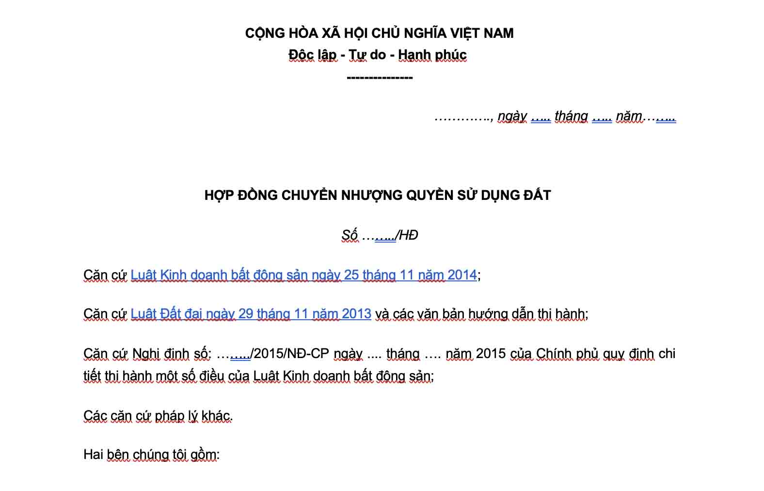 Bản án tuyên hợp đồng chuyển nhượng vô hiệu