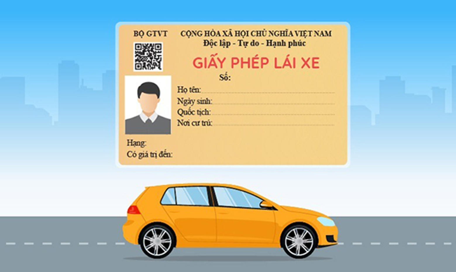 Mẫu đơn đổi giấy phép lái xe sang thẻ nhựa
