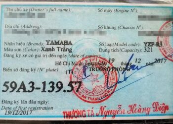 Làm sao biết xe đăng ký lần đầu