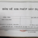 Xin giấy phép xây dựng có cần phải nộp sổ đỏ bản gốc không?