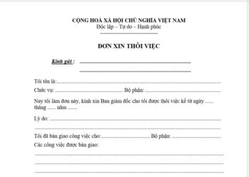 Mẫu đơn xin chấm dứt hợp đồng làm việc của viên chức