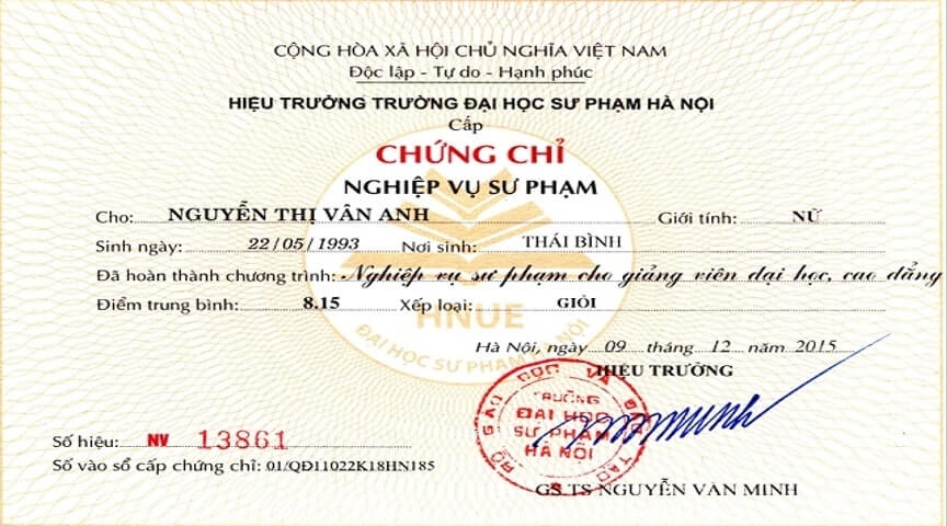 Chứng chỉ nghiệp vụ sư phạm dành cho giáo viên THPT ra sao?