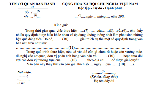 Phân tích các yêu cầu đối với văn bản hành chính thông dụng