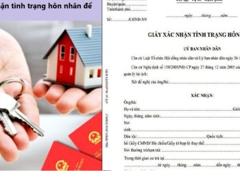 Giấy xác nhận tình trạng hôn nhân để mua nhà