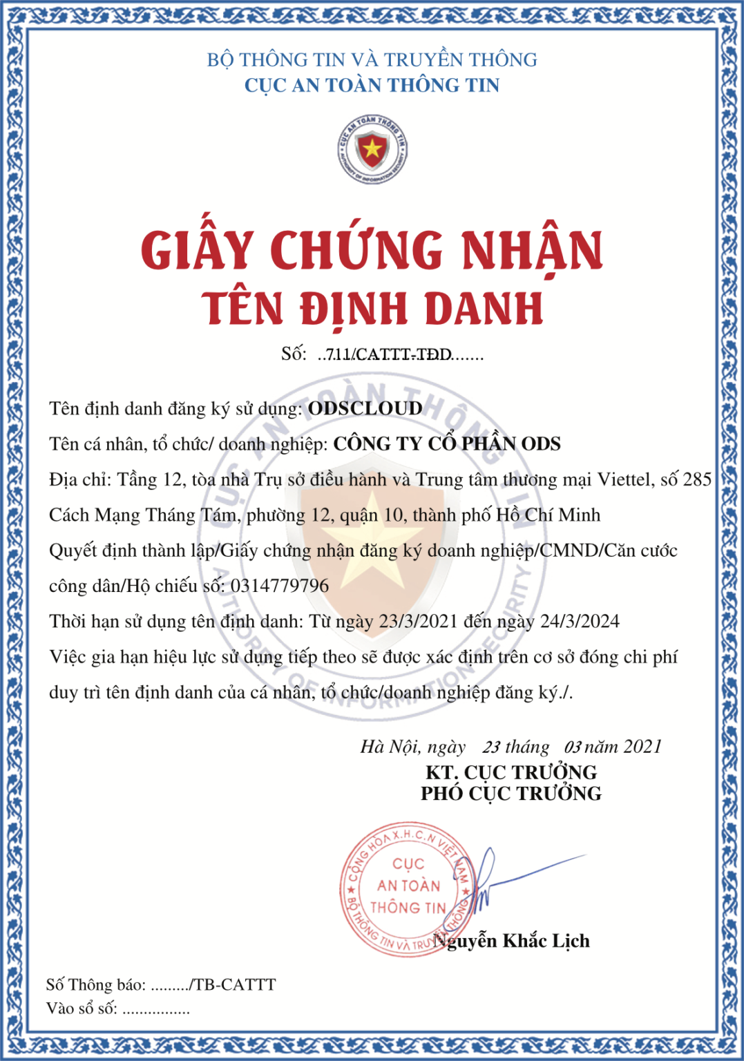 Có bị giới hạn số lượng sử dụng tên định danh cho mục đích quảng cáo bằng tin nhắn không?