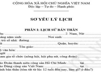 Công chứng sơ yếu lý lịch ở nơi tạm trú