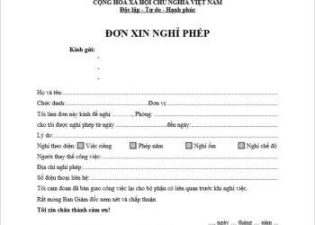 Nghỉ phép tang cần giấy tờ gì?