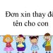 Đơn xin thay đổi tên trong giấy khai sinh mới nhất 2022