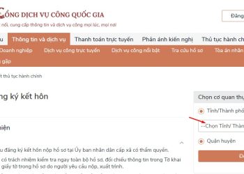 Đăng ký kết hôn online mất bao lâu