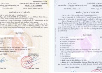 Làm lý lịch tư pháp tại nơi tạm trú