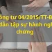 Thông tư 04/2015/TT-BTP hướng dẫn tập sự hành nghề công chứng