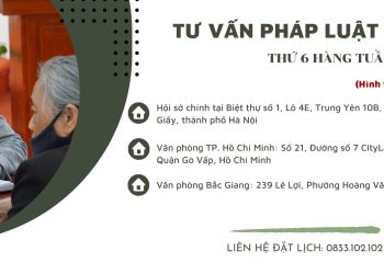 Tư vấn pháp luật miễn phí trực tiếp tại trụ sở của Luật sư X