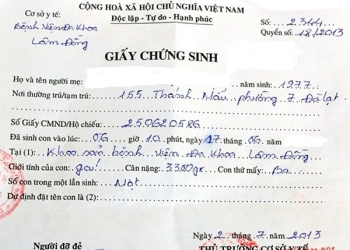 Mất giấy chứng sinh có làm giấy khai sinh được không