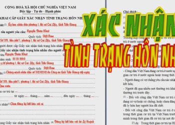 Mẫu giấy xác nhận tình trạng hôn nhân để mua bán đất mới năm 2023