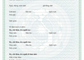 Làm giấy khai sinh cho con không có tên cha