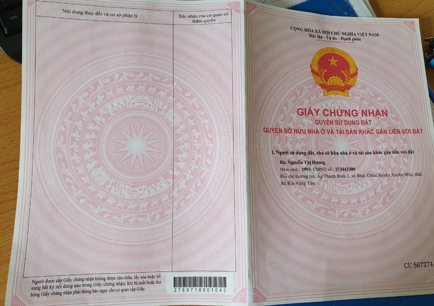 Mẫu di chúc thừa kế đất đai viết tay