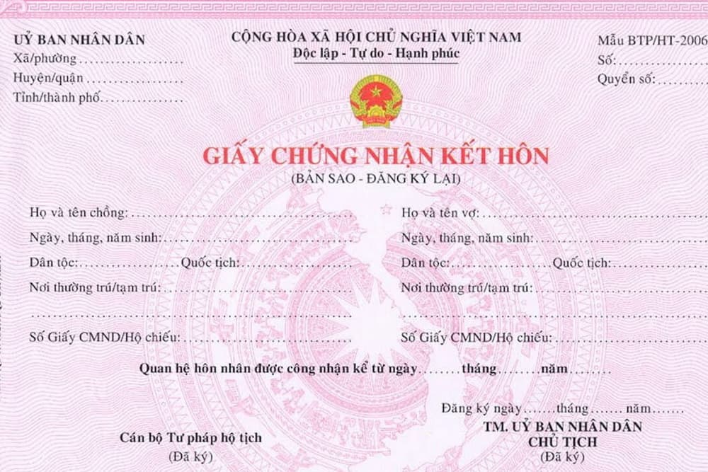 Xin cấp lại giấy đăng ký kết hôn online như thế nào?