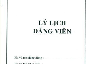 Kinh phí đi xác minh lý lịch đảng
