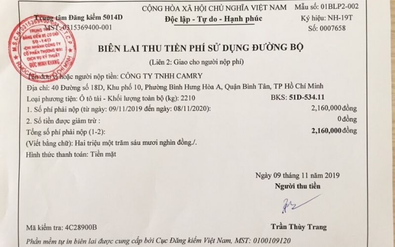 Mức phí bảo trì đường bộ xe tải năm 2023 là bao nhiêu?