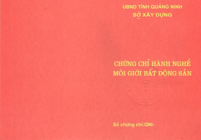 Trình tự cấp chứng chỉ hành nghề môi giới bất động sản
