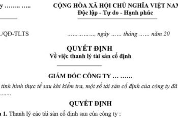 Trình tự thủ tục thanh lý tài sản công năm 2023